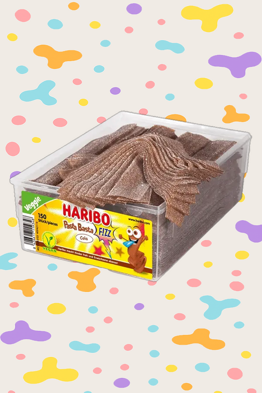 Haribo Pasta Basta Strawberry – Vegan & Gelatin-Free Strawberry-Flavored Gummy Pasta