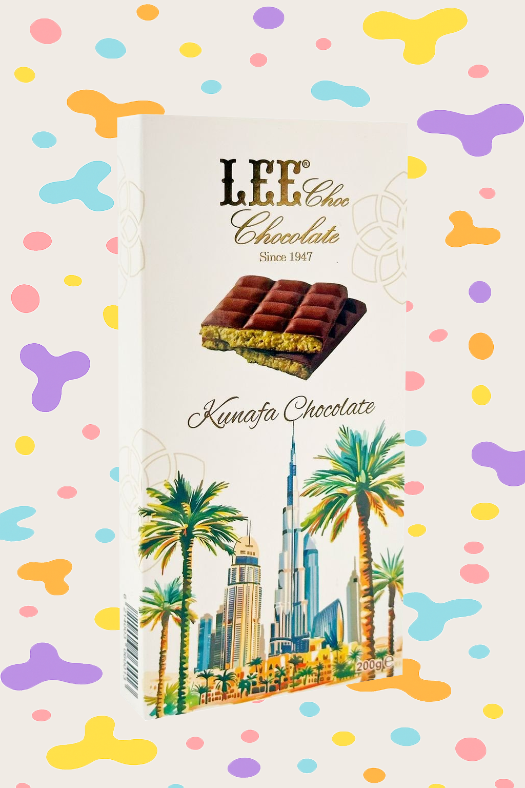 LEE Chocolate Kunafa Pistage '' Dubai Choklad '' 200g made in UEA