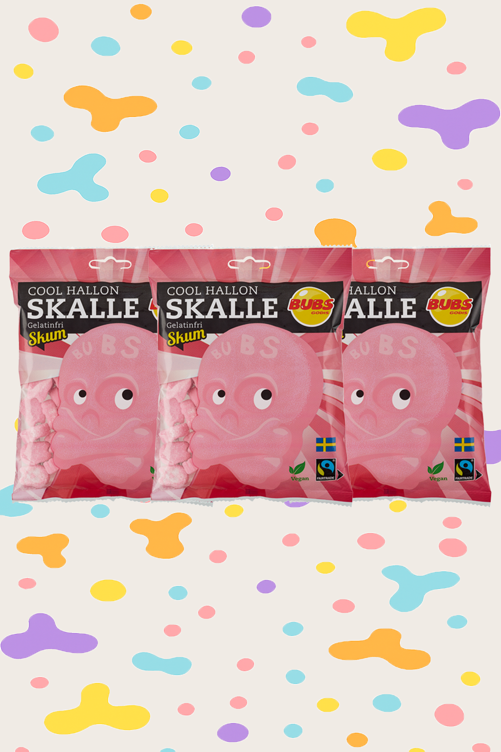 Bubs Cool Raspberry Skull Foam 175g