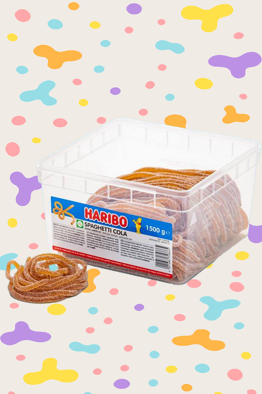 Haribo Spaghetti Fizz Cola Veggie – Vegan & Gelatin-Free Cola Flavored Gummy Strands